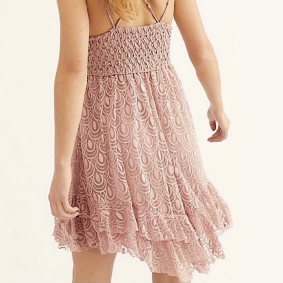 💥 Free People NWT Med Adella Burnout Slip Dress F19M09406 ballet lac… - Picture 3 of 9